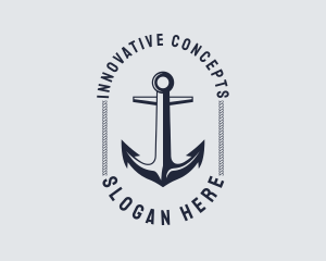 Navy Marine Anchor Logo