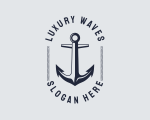 Navy Marine Anchor Logo