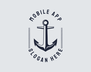 Navy Marine Anchor Logo