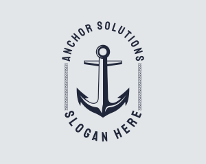 Navy Marine Anchor logo design