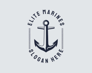 Navy Marine Anchor logo design