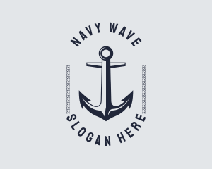 Navy Marine Anchor logo design