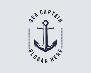 Navy Marine Anchor logo design