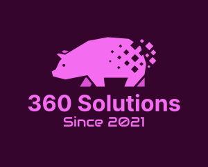 Digital Pink Pig logo design