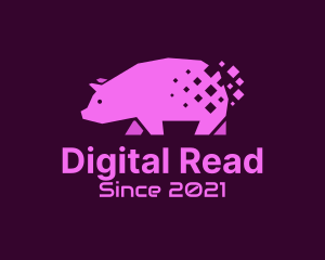 Digital Pink Pig logo design