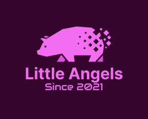 Digital Pink Pig logo design