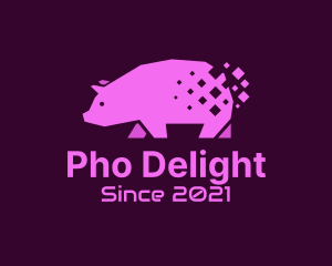 Digital Pink Pig logo design