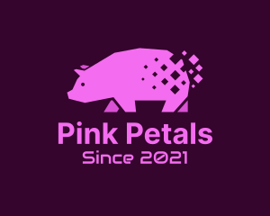 Pink - Digital Pink Pig logo design