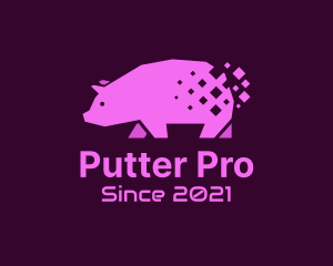 Digital Pink Pig logo design