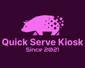 Digital Pink Pig logo design