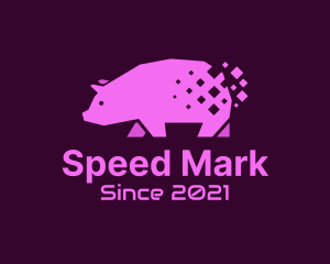 Digital Pink Pig logo design