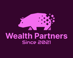 Digital Pink Pig logo design