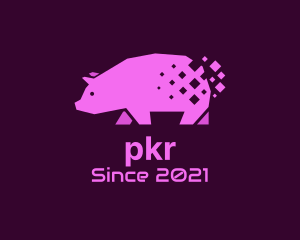 Digital Pink Pig logo design