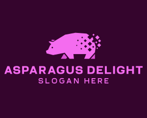 Digital Pink Pig logo design