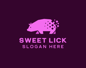 Digital Pink Pig logo design