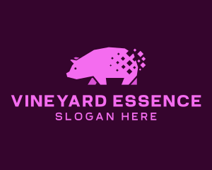 Digital Pink Pig logo design