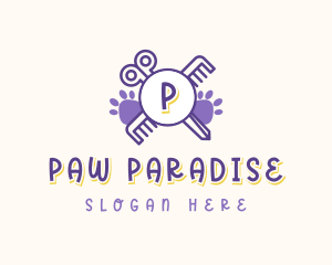 Paw Pet Grooming logo design