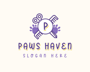 Paw Pet Grooming logo design