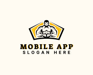 Strong Fitness Man Logo