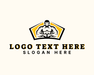 Strong Fitness Man Logo