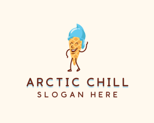 Frozen - Ice Cream Cone logo design