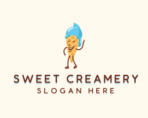 Ice Cream Cone logo design