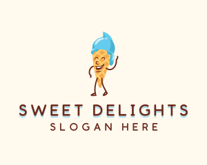 Ice Cream Cone logo design