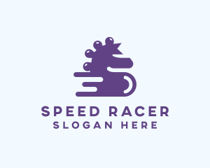 Racing - Fast Racing Seahorse logo design