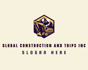 Excavation - Mountain Heavy Equipment logo design