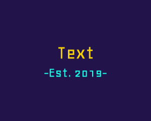 Arcade Technology Text Font logo design