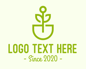 Lawn Care - Green Plant Lawn Care logo design