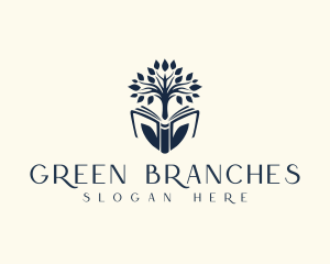 Branches - Knowledge Tree Book logo design