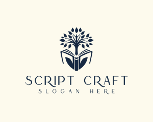 Screenwriter - Knowledge Tree Book logo design