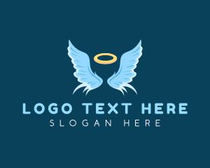 Marriage - Holy Halo Wings logo design