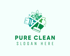 Green Clean Sanitation logo design