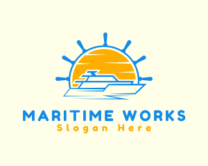 Sailor Travel Ship logo design