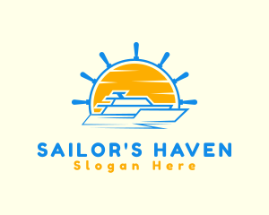 Sailor Travel Ship logo design