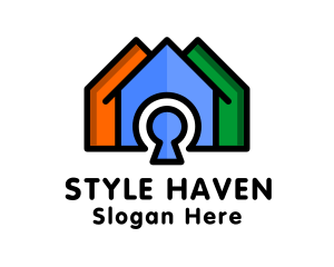 Hostel - Residential House Property logo design