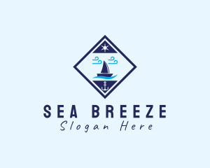Sailboat - Nautical Sailboat Marine logo design