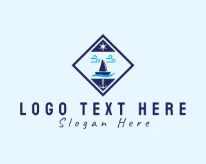 Nautical Sailboat Marine Logo