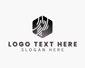 Brand - Geometric Hexagon Letter P logo design