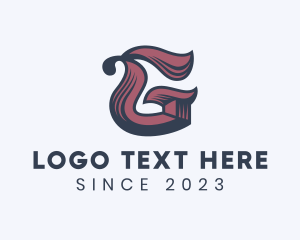 Theater - Elegant Calligraphy Publisher Letter G logo design