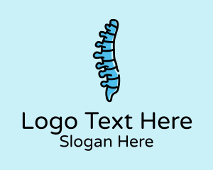 Skeleton - Spinal Cord Anatomy logo design