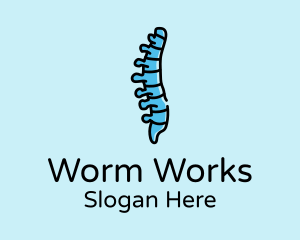 Worm - Spinal Cord Anatomy logo design