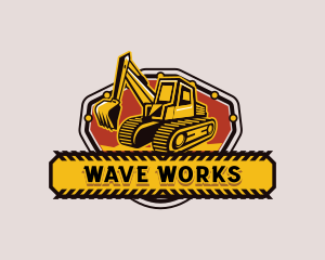 Industrial Excavator Machine Logo