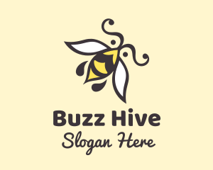 Bee - Honey Bee Insect logo design