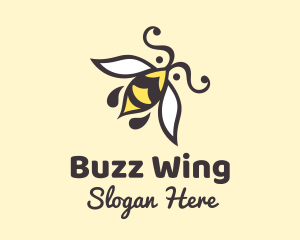 Insect - Honey Bee Insect logo design