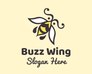 Honey Bee Insect logo design