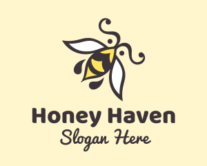 Honey Bee Insect logo design