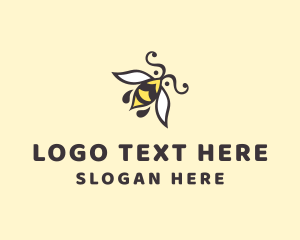 Animal - Honey Bee Insect logo design